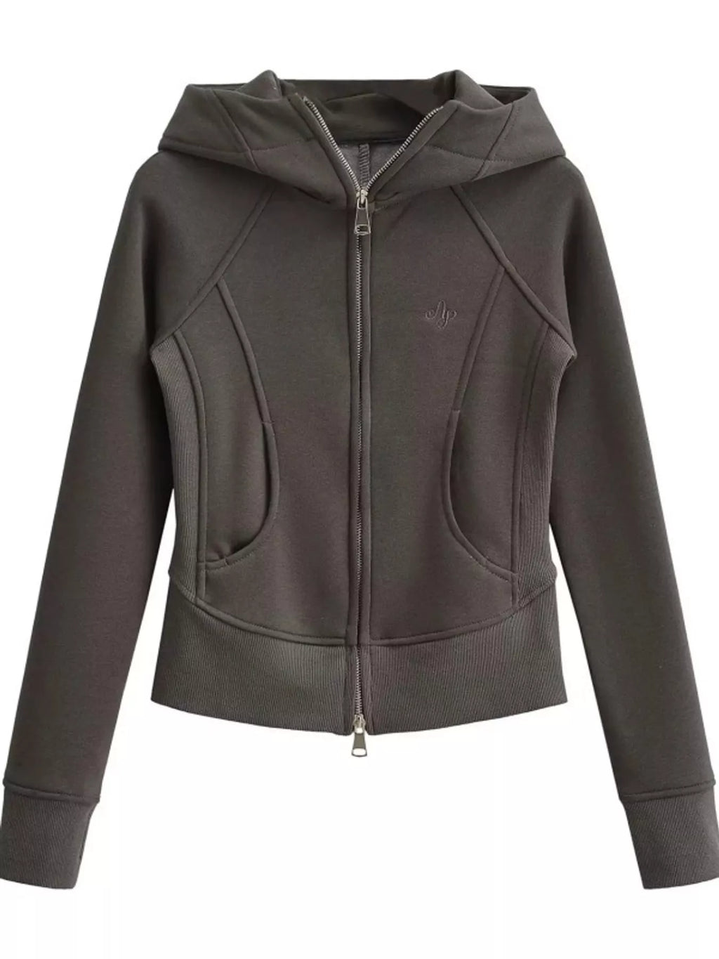 Slim-Fit Full-Zip Hoodie