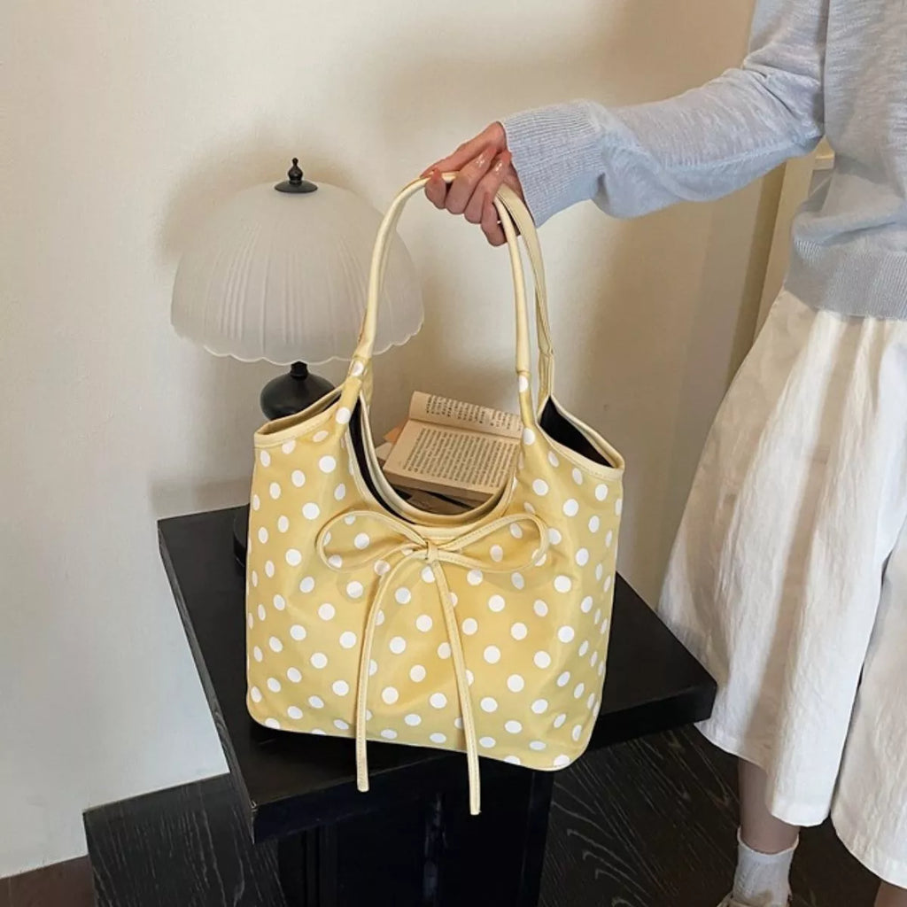 Polka Dot Bowknot Shoulder Bag