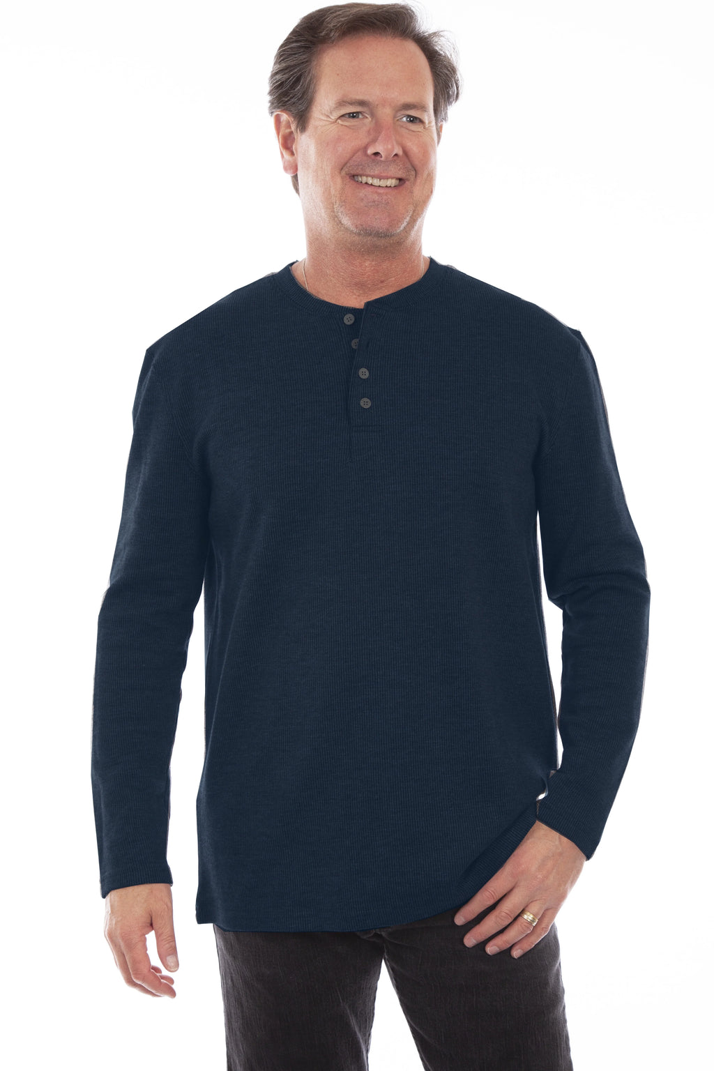 Scully Rib Henley (5294) - Men's Pullover Knit