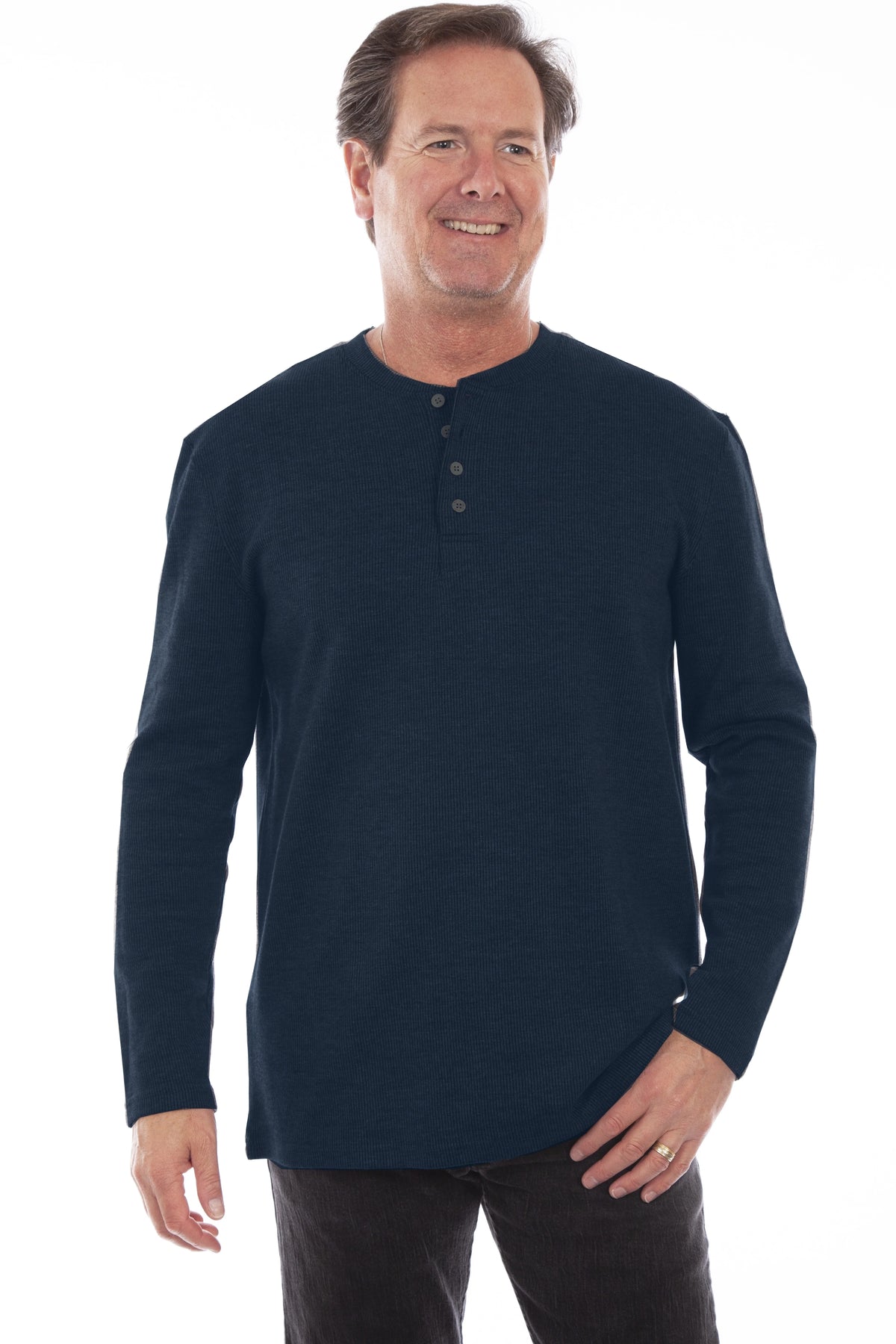 Scully Rib Henley (5294) - Men's Pullover Knit