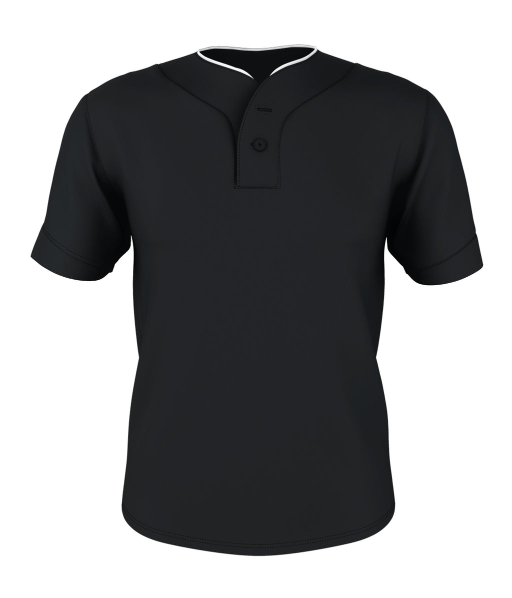 YOUTH TWO BUTTON MESH BASEBALL JERSEY