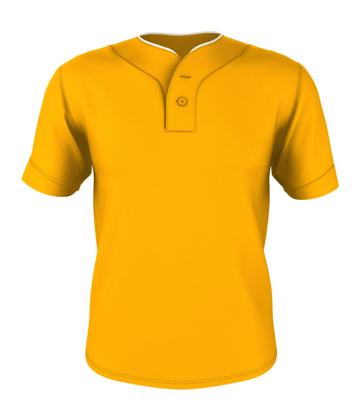 TWO BUTTON MESH BASEBALL JERSEY