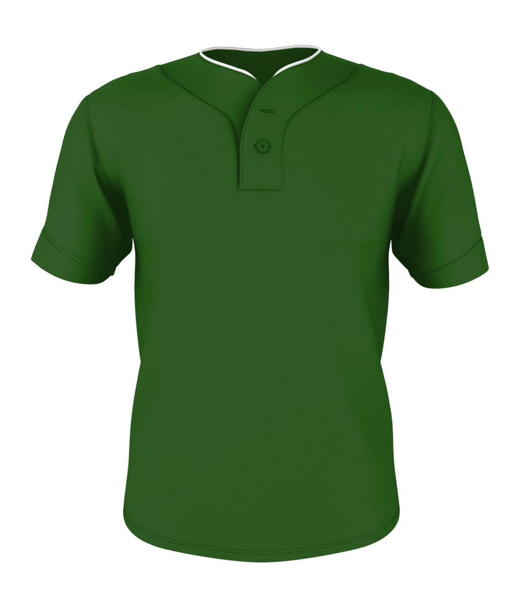TWO BUTTON MESH BASEBALL JERSEY