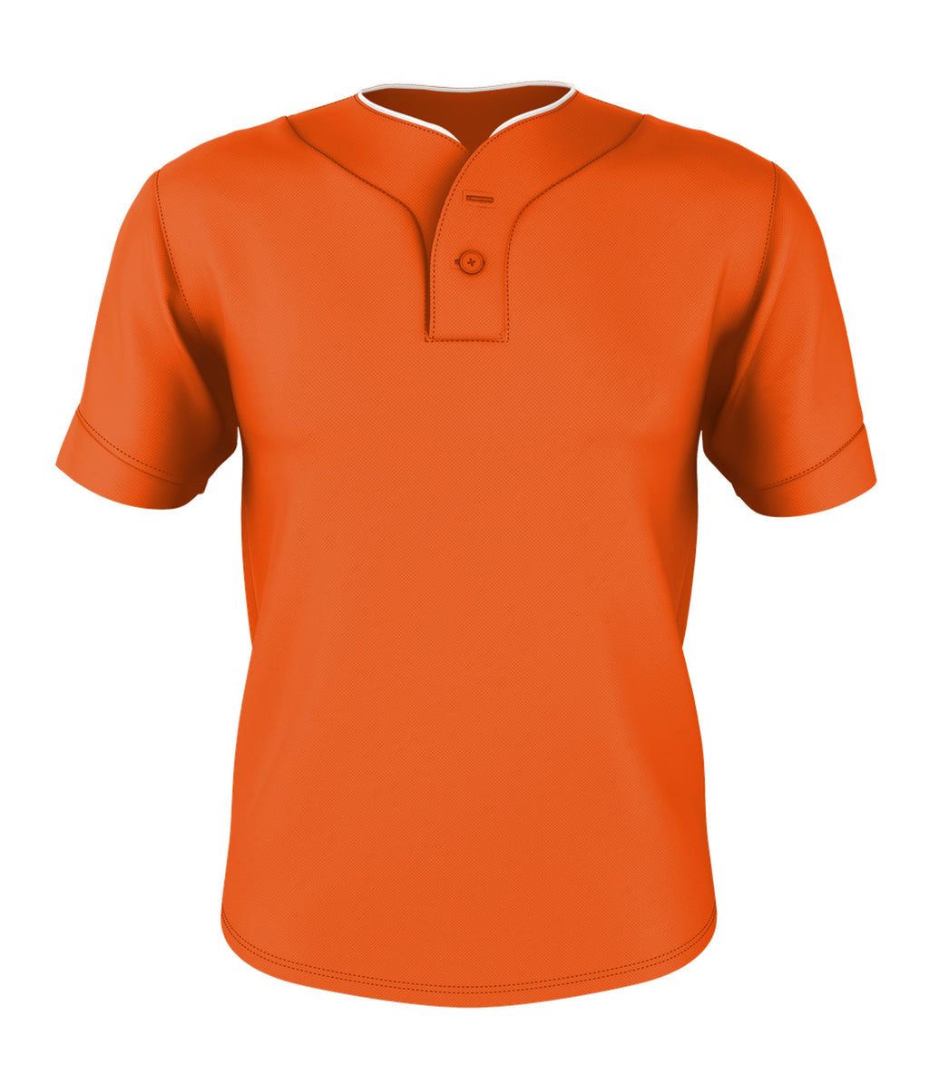 TWO BUTTON MESH BASEBALL JERSEY