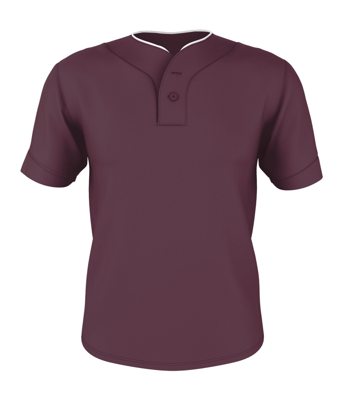 TWO BUTTON MESH BASEBALL JERSEY