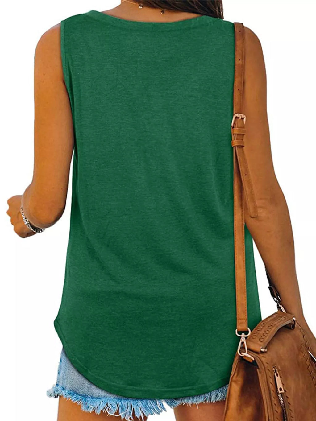 V-Neck Casual Loose Fit Tank Top