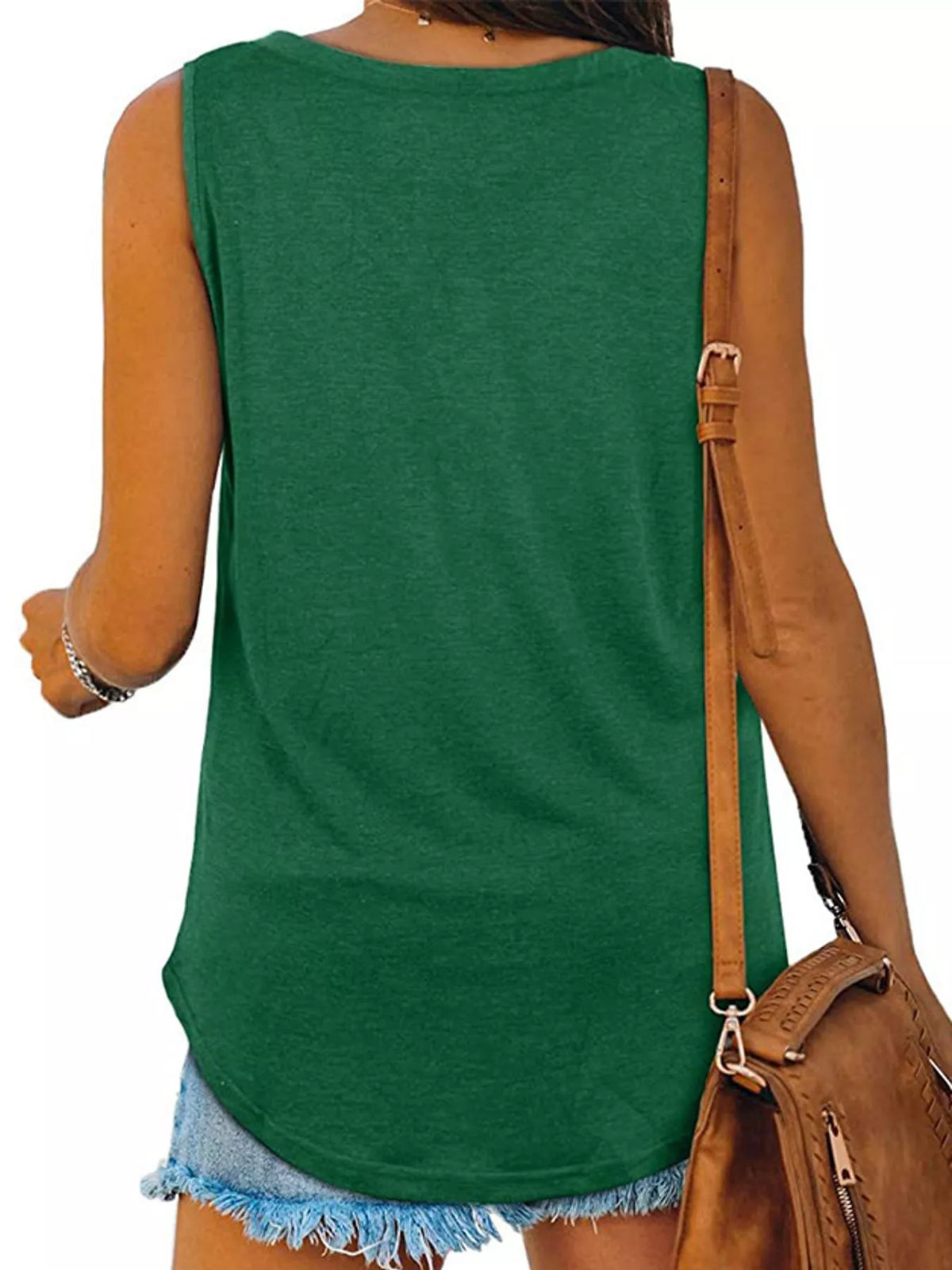 V-Neck Casual Loose Fit Tank Top