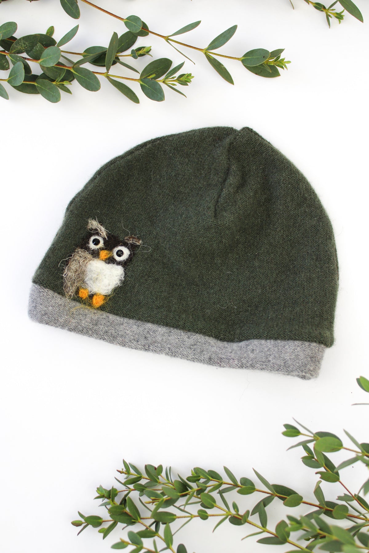 Owl Cashmere Hat - Baby