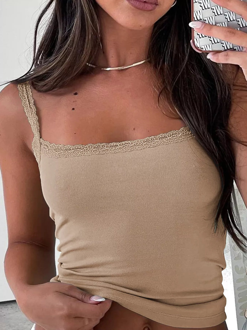 Lace Detail Cami Top