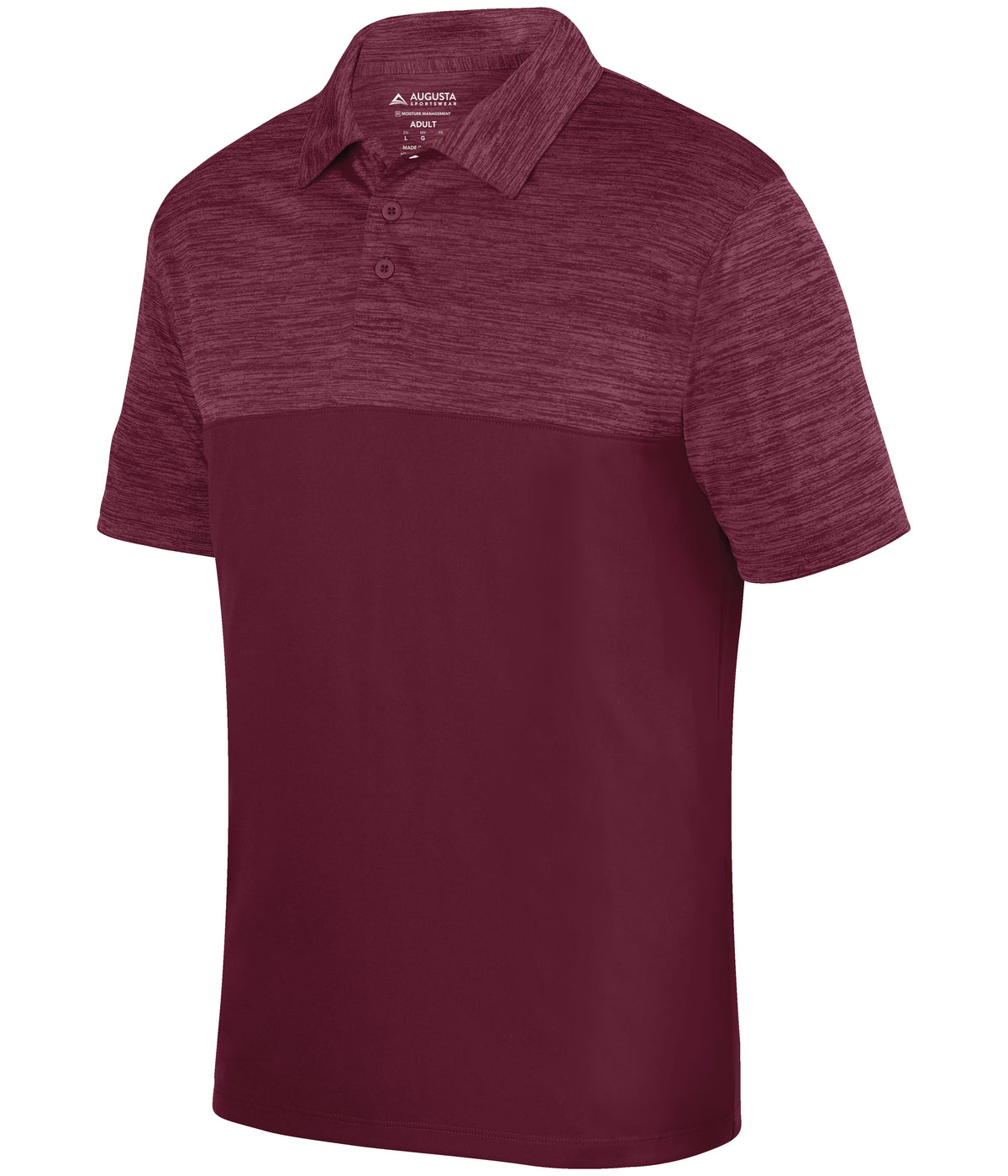 SHADOW TONAL HEATHER POLO - MOISTURE-WICKING POLYESTER
