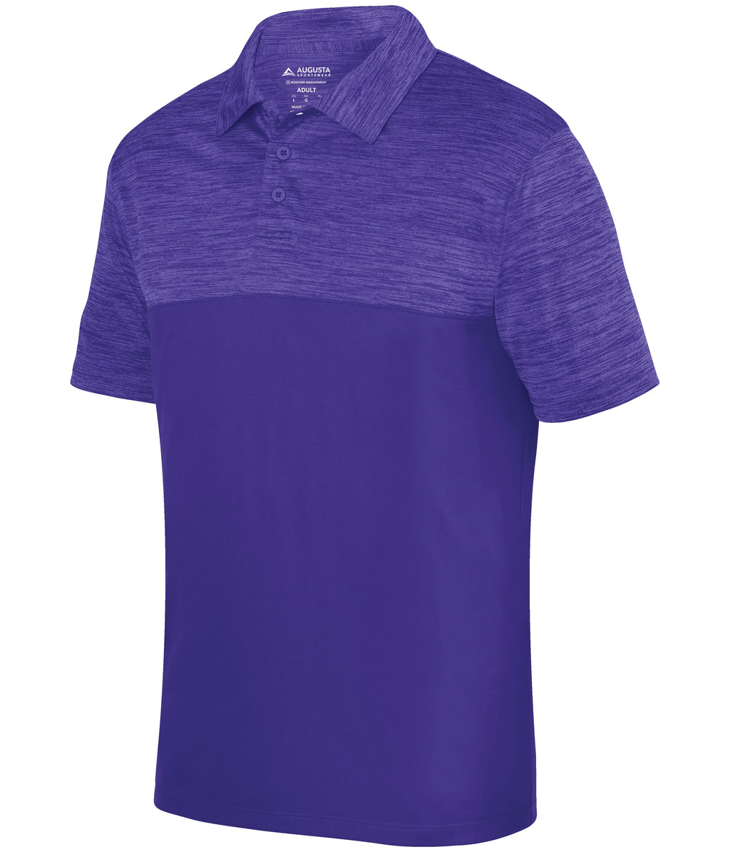 SHADOW TONAL HEATHER POLO - MOISTURE-WICKING POLYESTER
