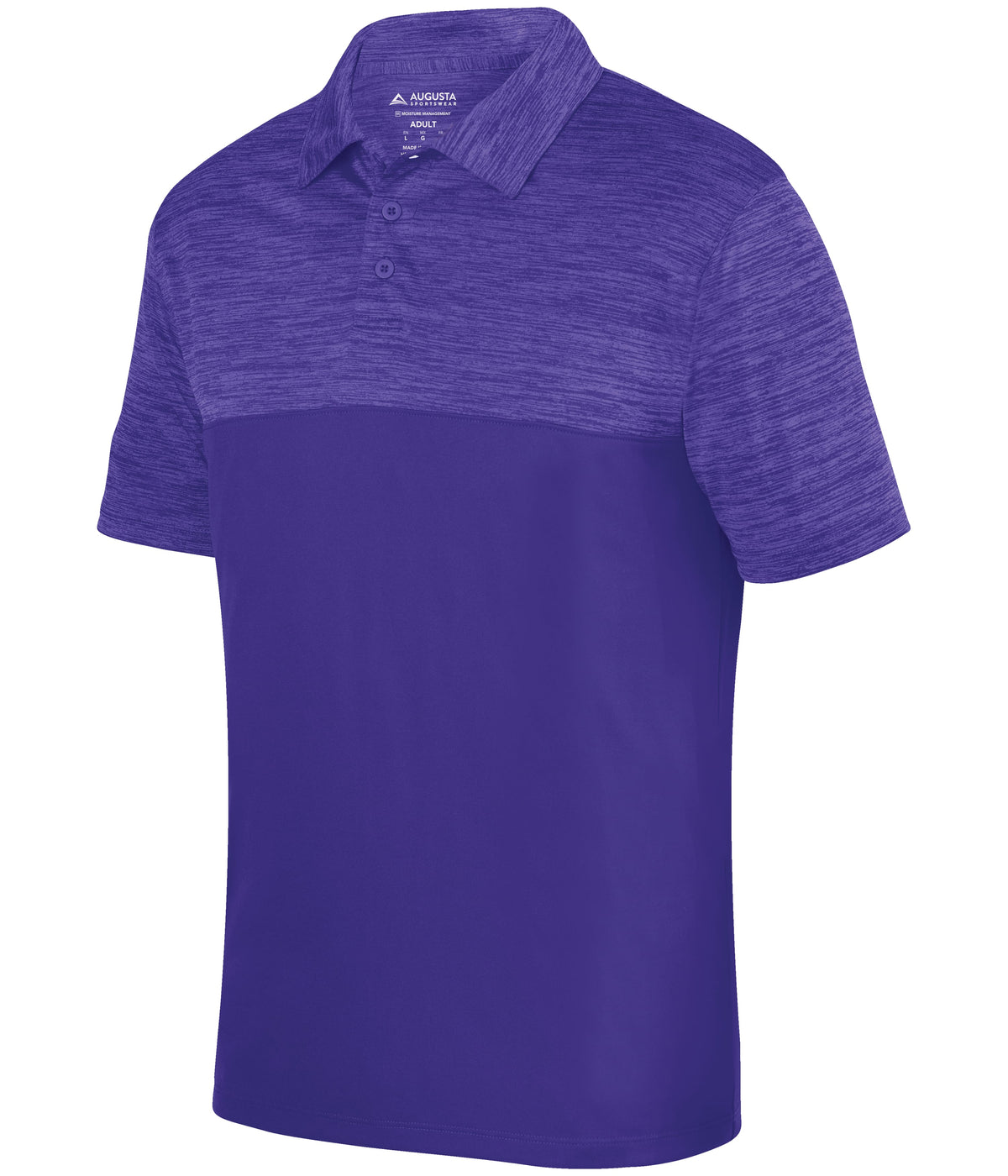 SHADOW TONAL HEATHER POLO - MOISTURE-WICKING POLYESTER