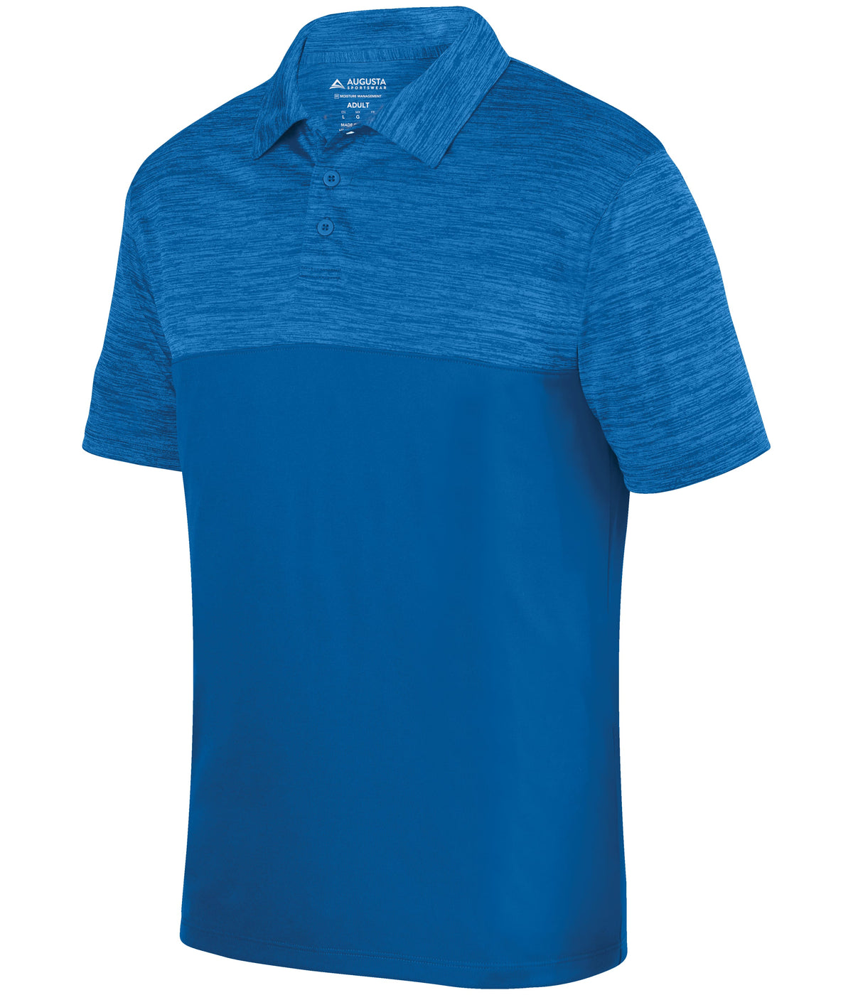 SHADOW TONAL HEATHER POLO - MOISTURE-WICKING POLYESTER