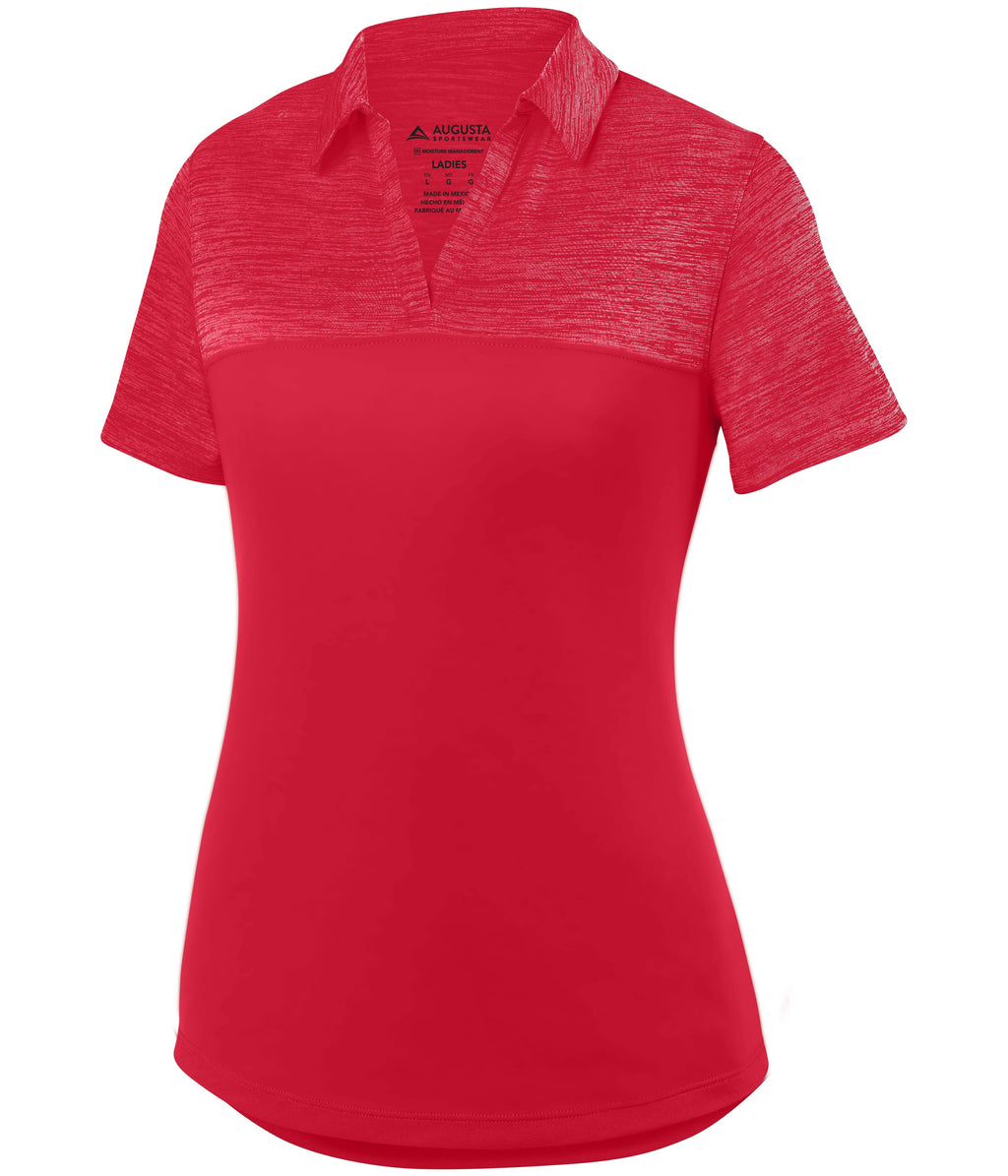 WOMEN'S SHADOW TONAL HEATHER POLO - MOISTURE-WICKING