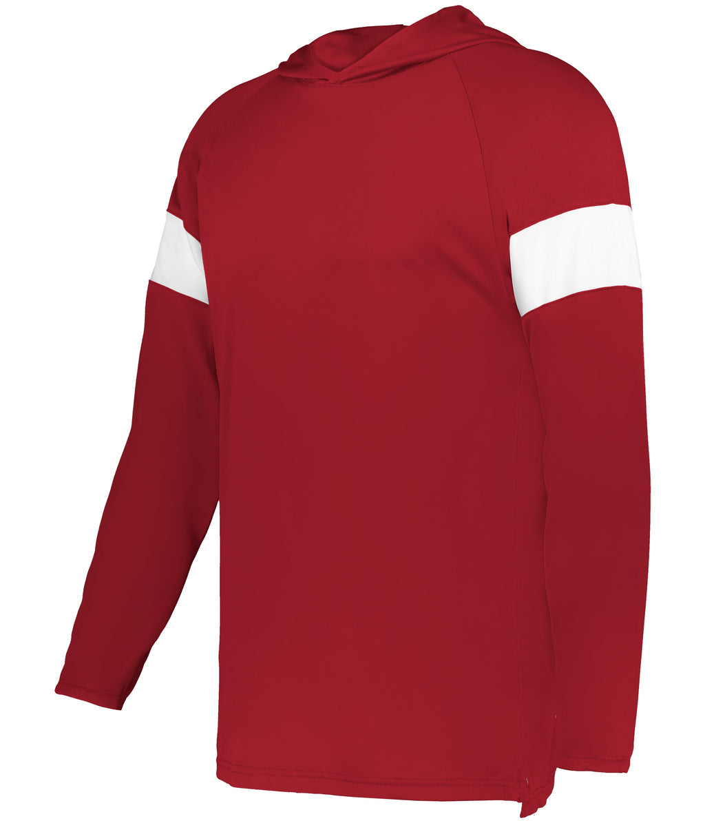 CONTENDER LONG-SLEEVE HOODIE - MOISTURE-WICKING POLYESTER