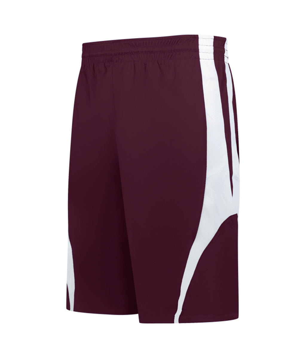 YOUTH DOUBLE-PLY REVERSIBLE BASKETBALL SHORTS - MOISTURE-WICKING