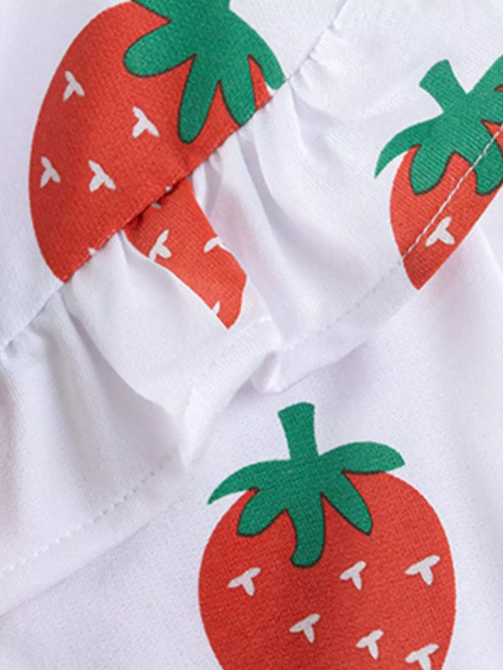 Children's Strawberry Long Sleeve Sweatshirt and Leggings Set