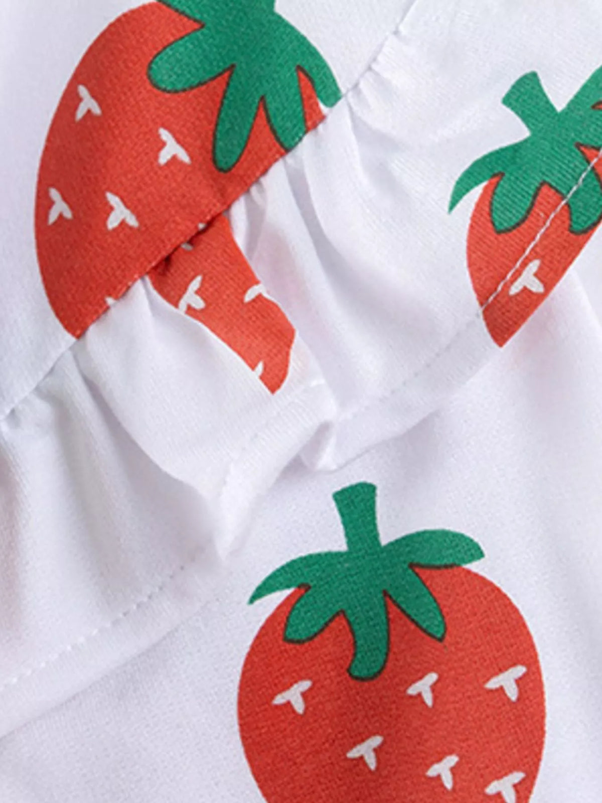 Children's Strawberry Long Sleeve Sweatshirt and Leggings Set