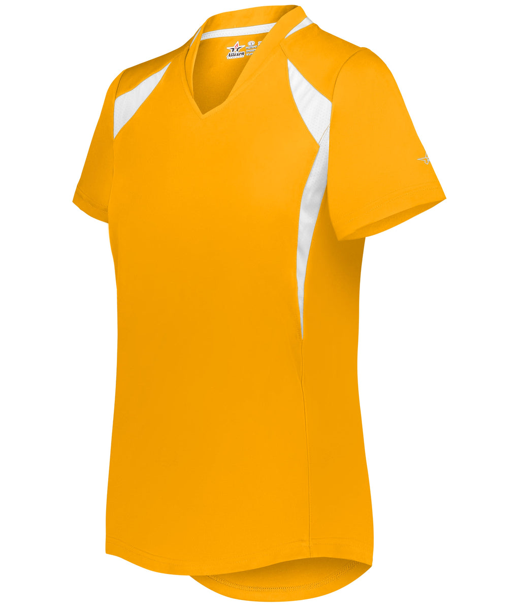 WOMEN'S V-NECK SOFTBALL JERSEY - MOISTURE-WICKING