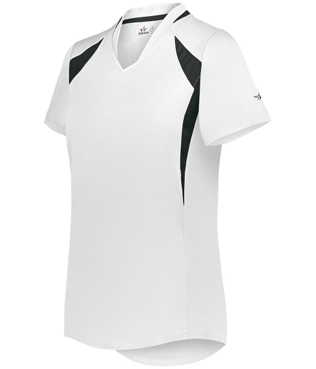 WOMEN'S V-NECK SOFTBALL JERSEY - MOISTURE-WICKING