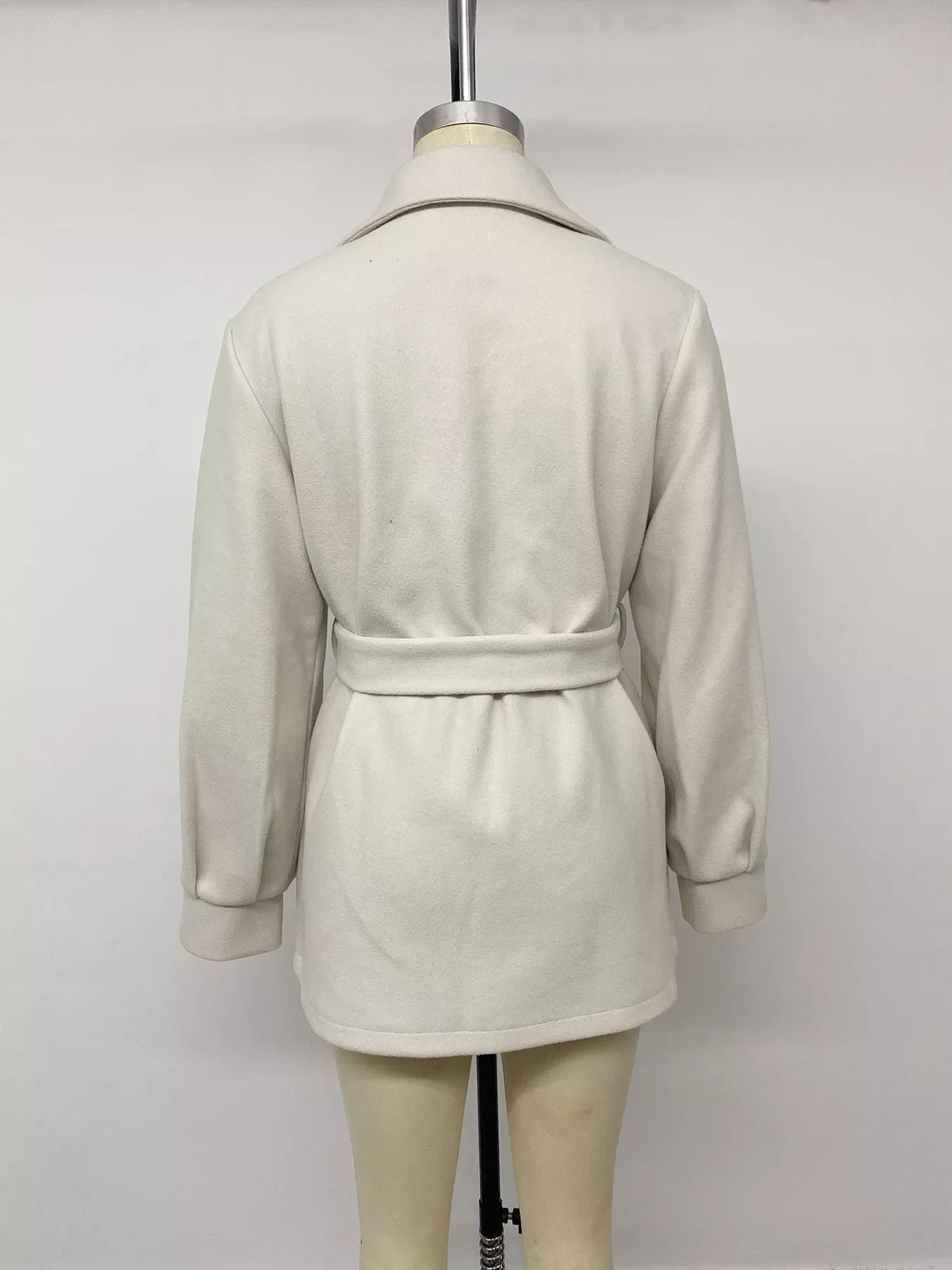 Lapel Collar Button Up Outerwear