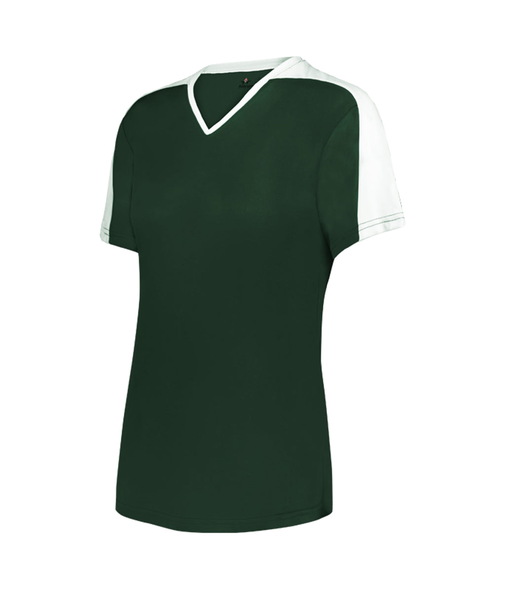 GIRLS V-NECK SOFTBALL JERSEY - MOISTURE-WICKING