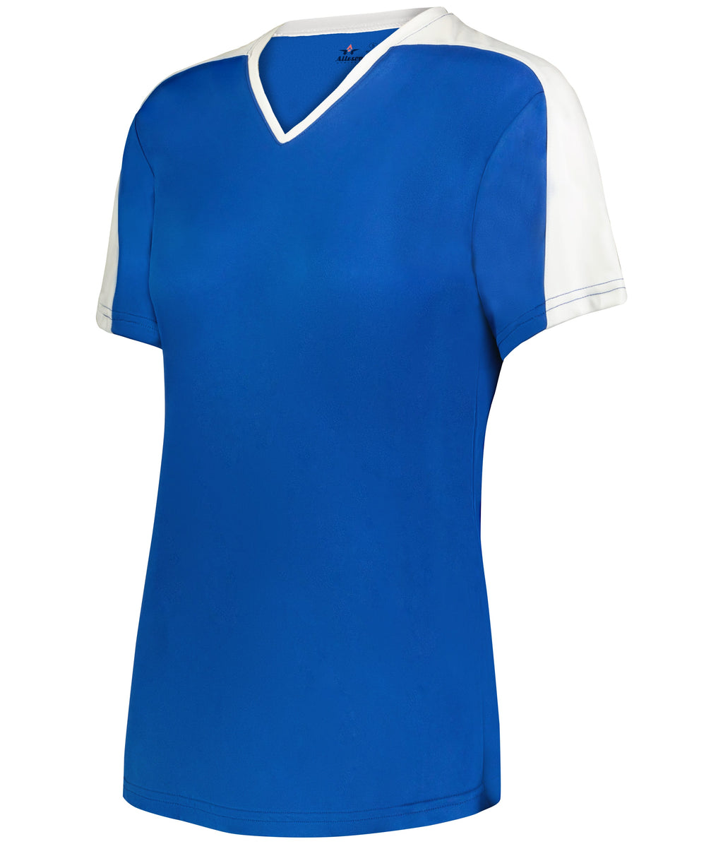 WOMEN'S V-NECK SOFTBALL JERSEY - MOISTURE-WICKING