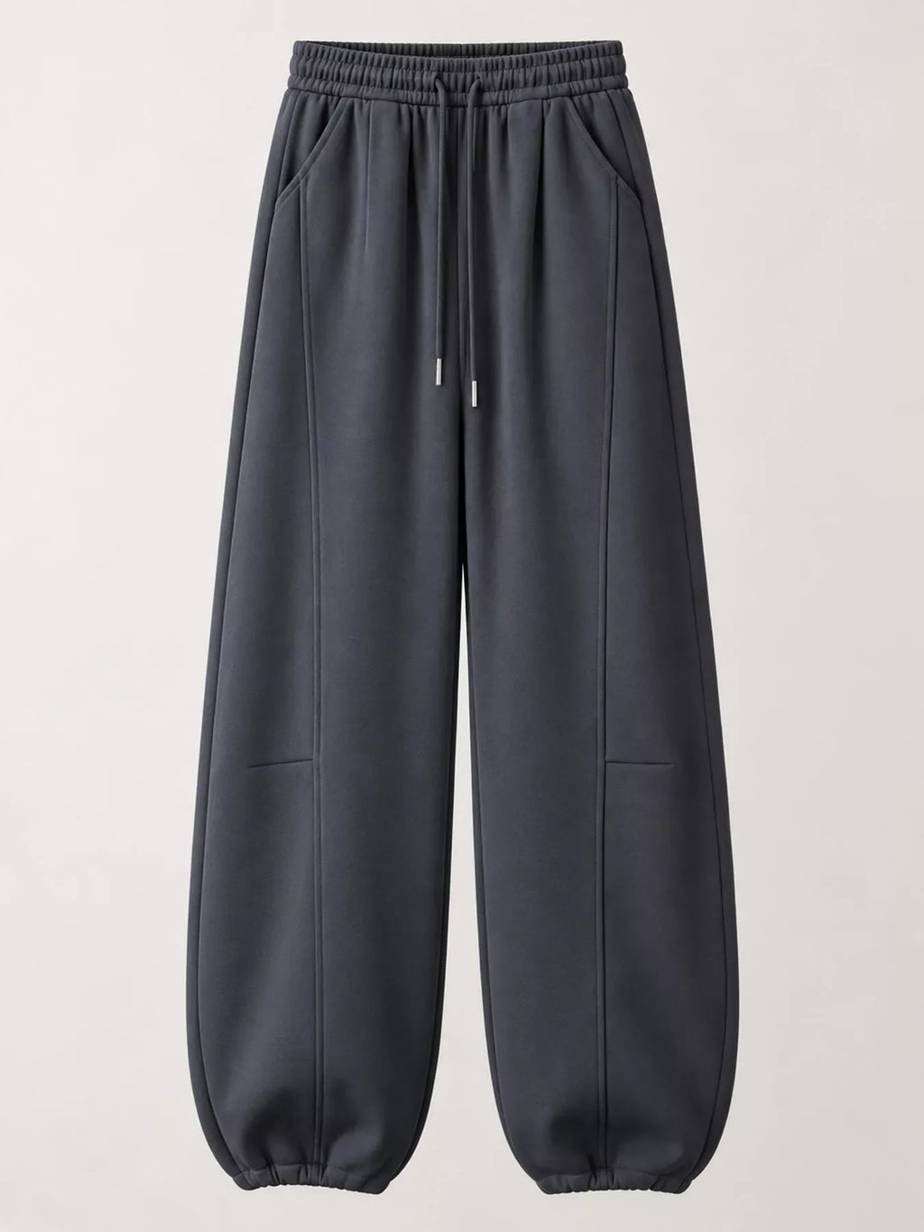 Full Size Drawstring Loose Fit Wide-Leg Sweatpants Plus Size