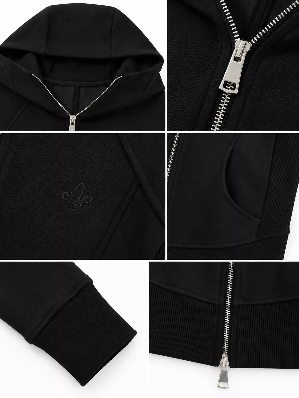 Slim-Fit Full-Zip Hoodie