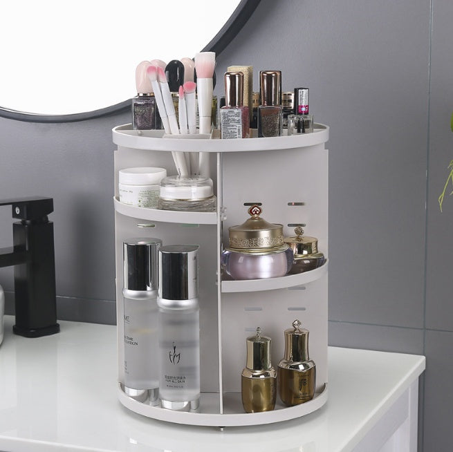 360 degree rotating acrylic cosmetic storage box