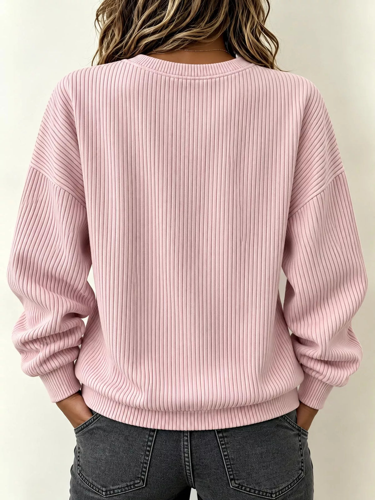 Full Size Quarter-Zip Dropped Shoulder Sweatshirt Plus Size