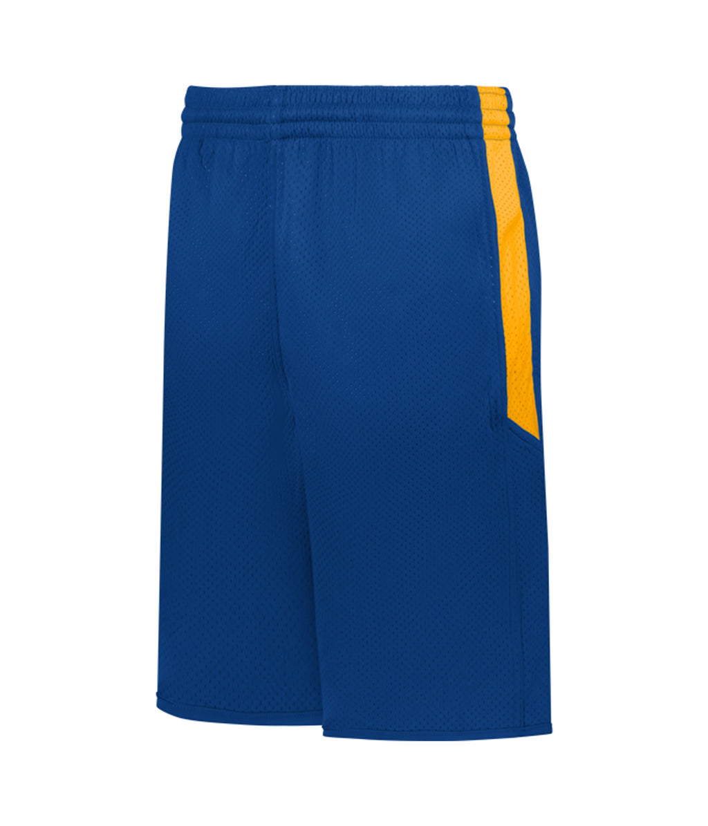YOUTH SINGLE-PLY REVERSIBLE BASKETBALL SHORTS - MOISTURE-WICKING