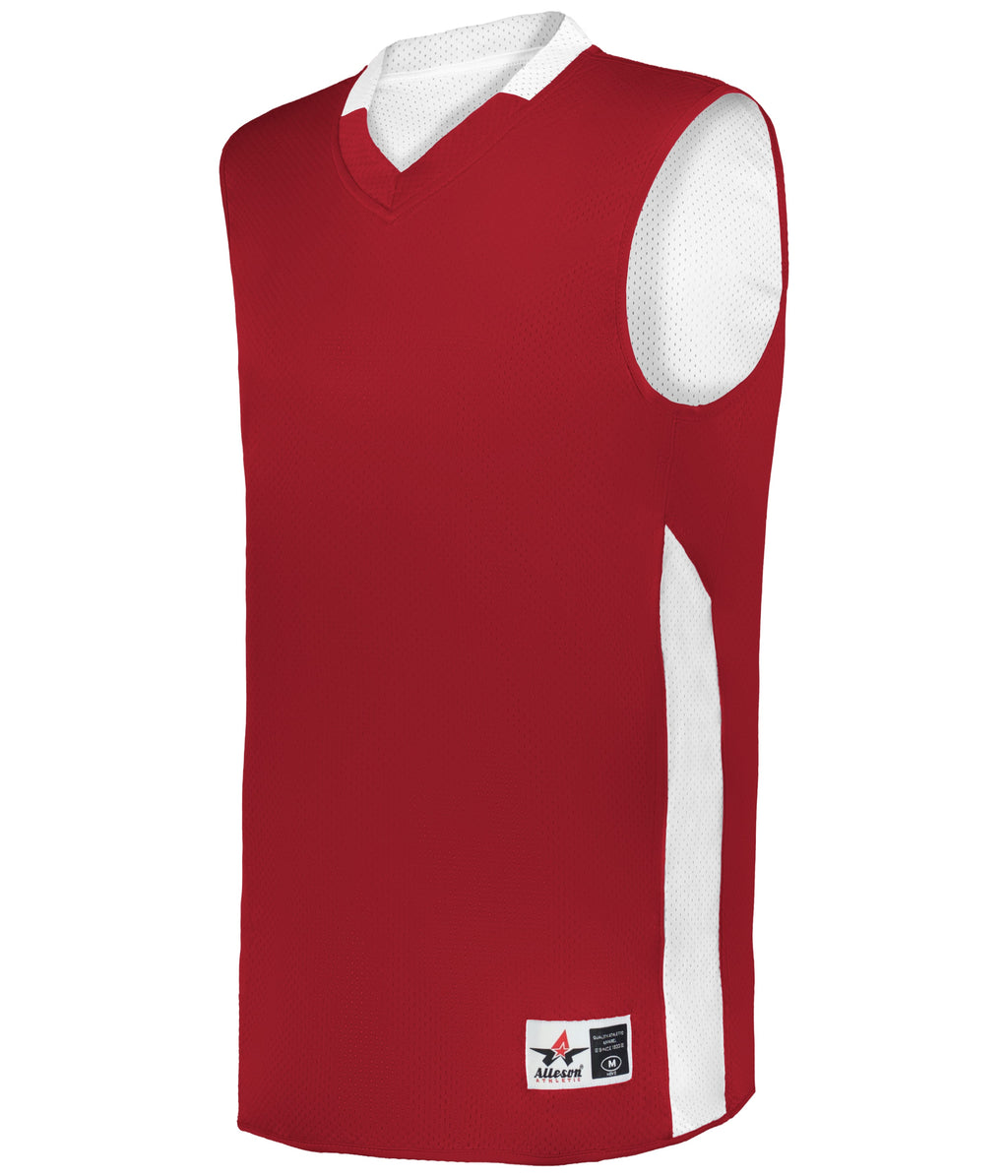 SINGLE-PLY REVERSBILE BASKETBALL JERSEY - MOISTURE-WICKING