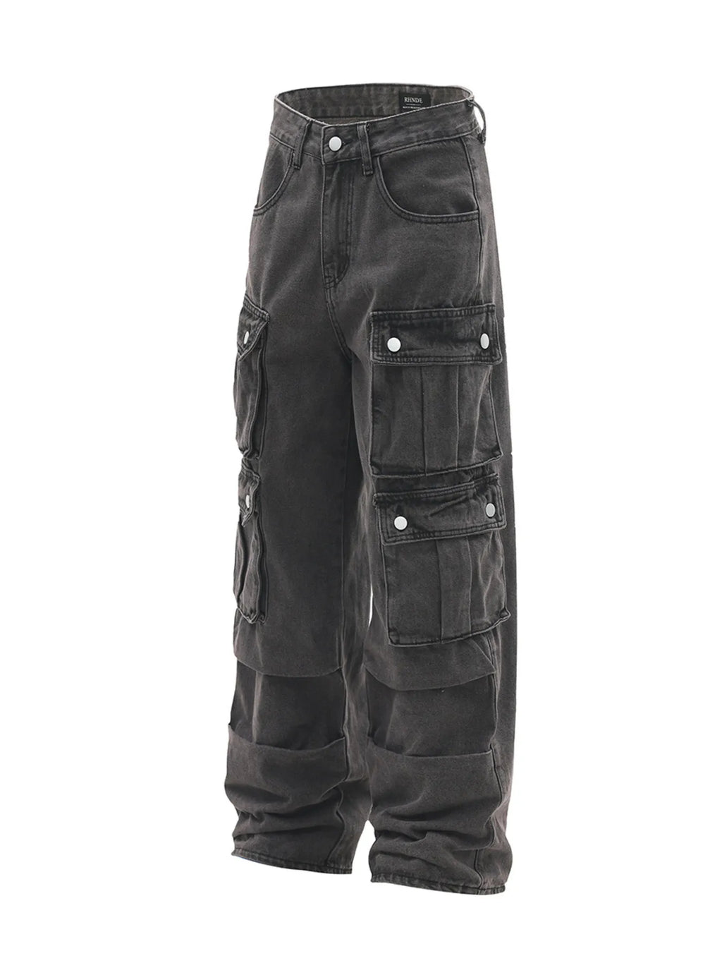 Men's Multi-Pocket Cargo Straight Jeans