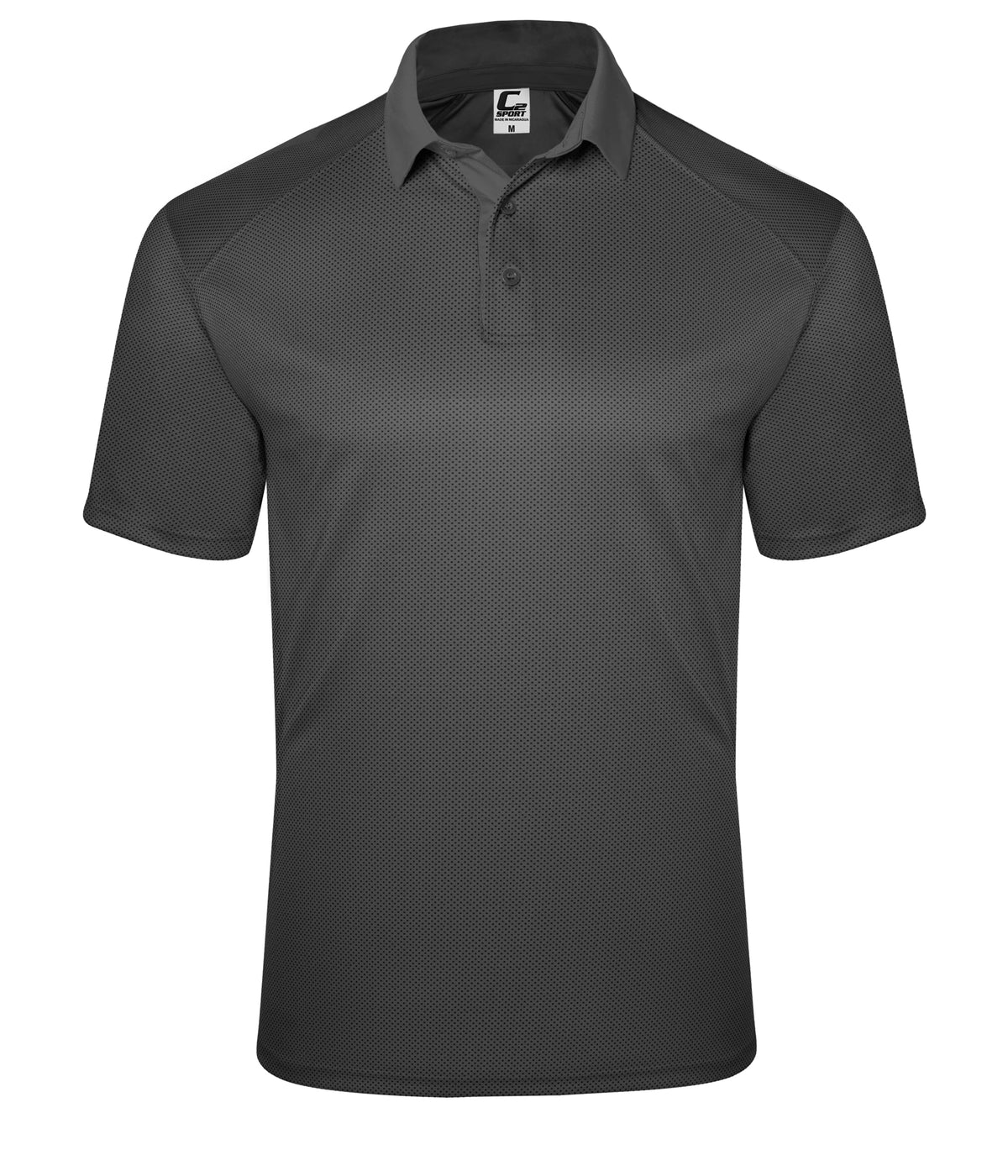 C2 MOCK MESH POLO - MOISTURE-WICKING POLYESTER