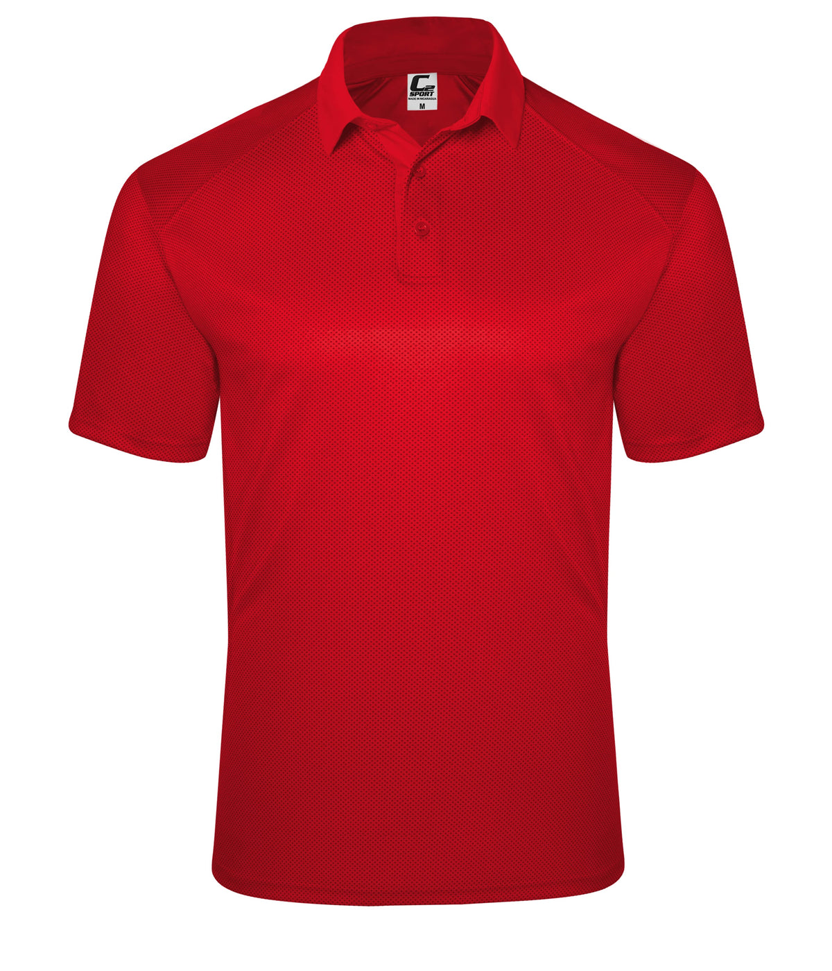 C2 MOCK MESH POLO - MOISTURE-WICKING POLYESTER