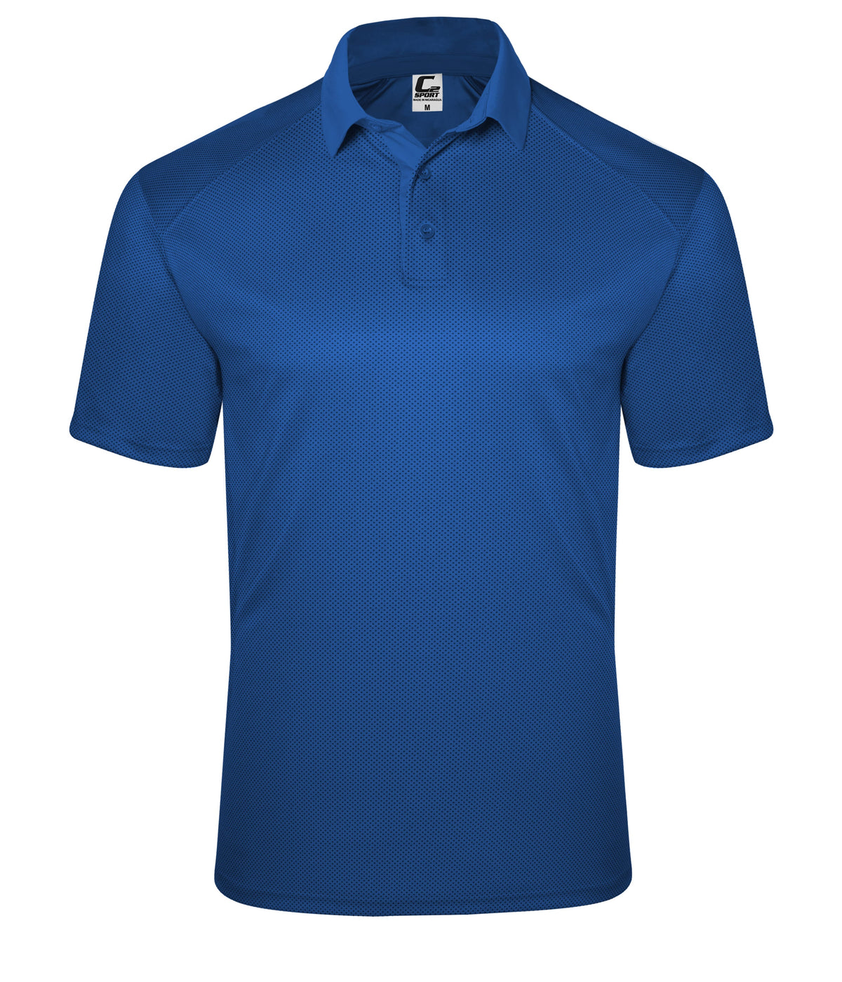 C2 MOCK MESH POLO - MOISTURE-WICKING POLYESTER