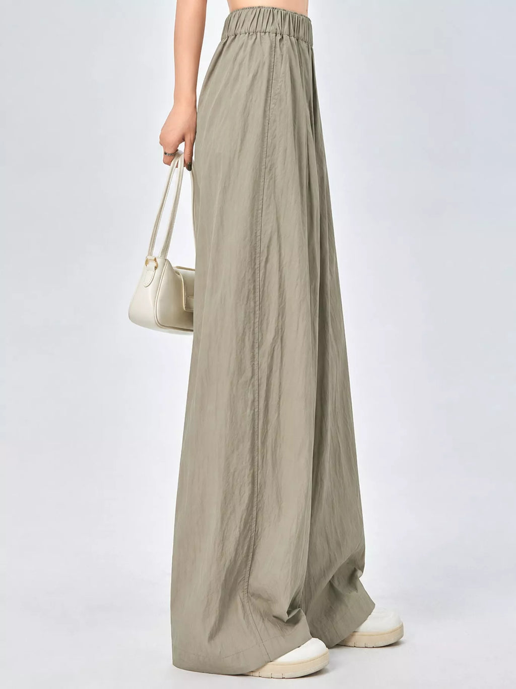 High-Waisted Loose Fit Wide-Leg Casual Pants