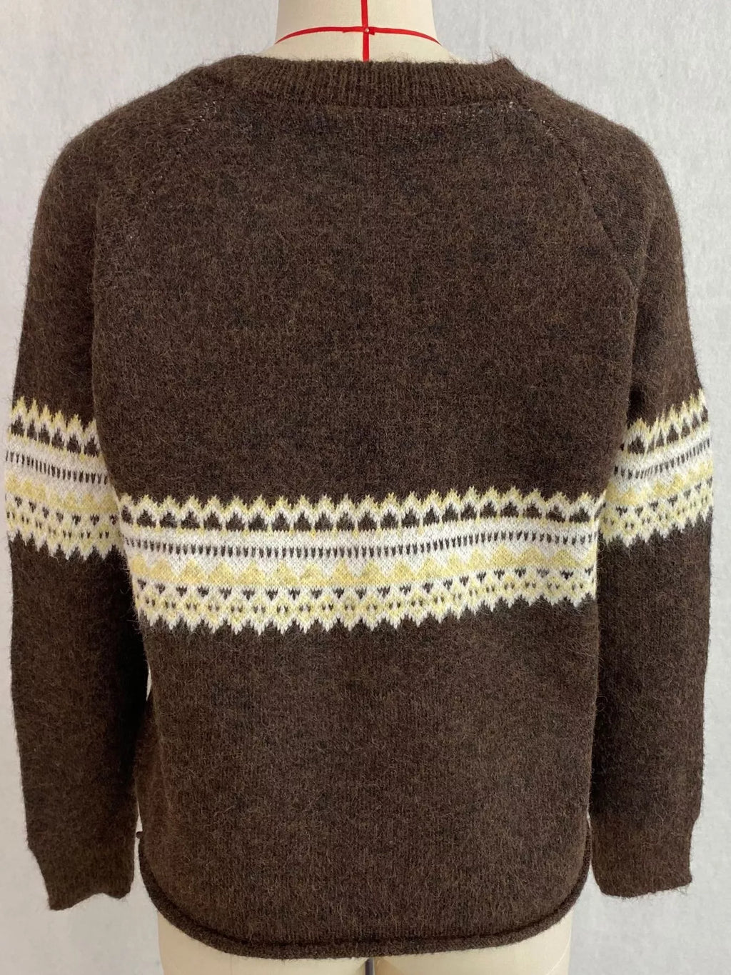 Geometric Button Down Knit Cardigan