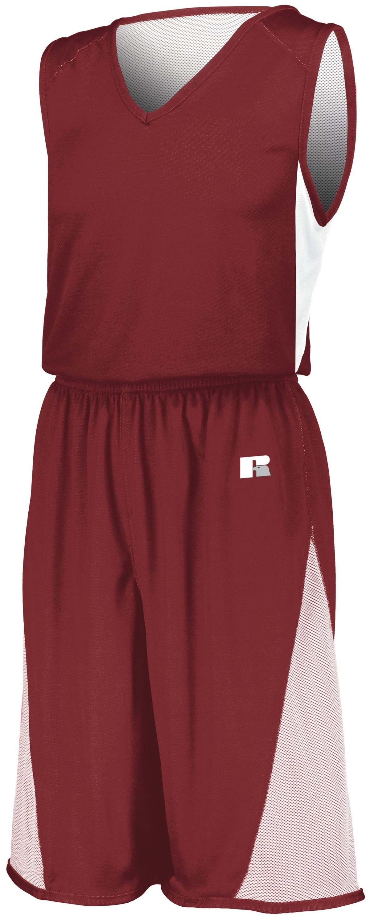 YOUTH UNDIVIDED SINGLE PLY REVERSIBLE SHORTS - MOISTURE-WICKING