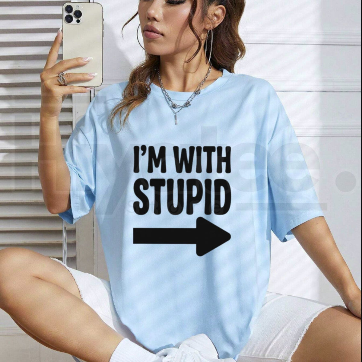 I'm With Stupid Funny Couple T-Shirt – Matching Arrow Graphic Tee