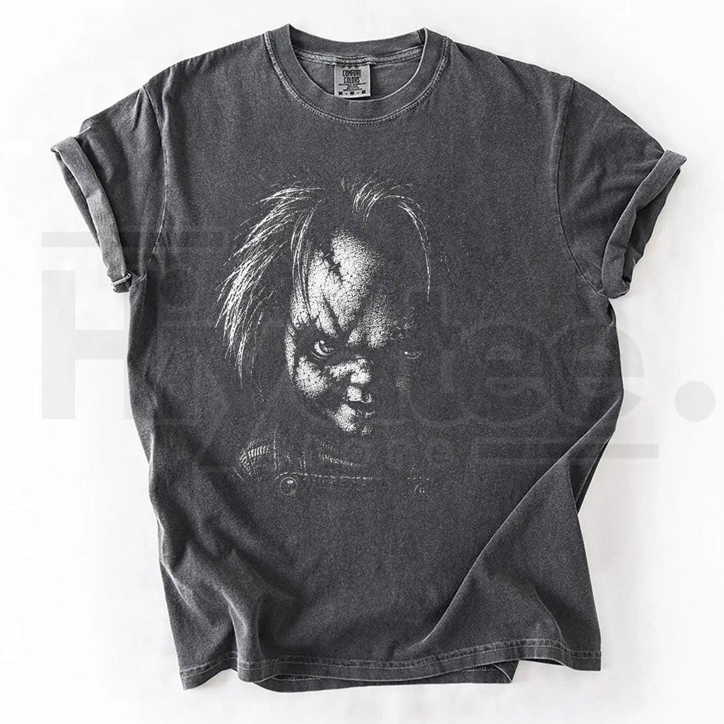 Comfort Colors Retro Horror Movie Characters Halloween Shirt Group Matching Tee