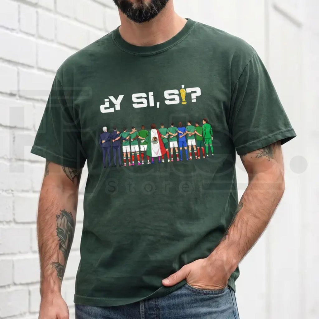 BojjiCo Y Si Si A Huevo Que Si Soccer Team Shirt – Funny Spanglish Chicano Quote Urban Streetwear