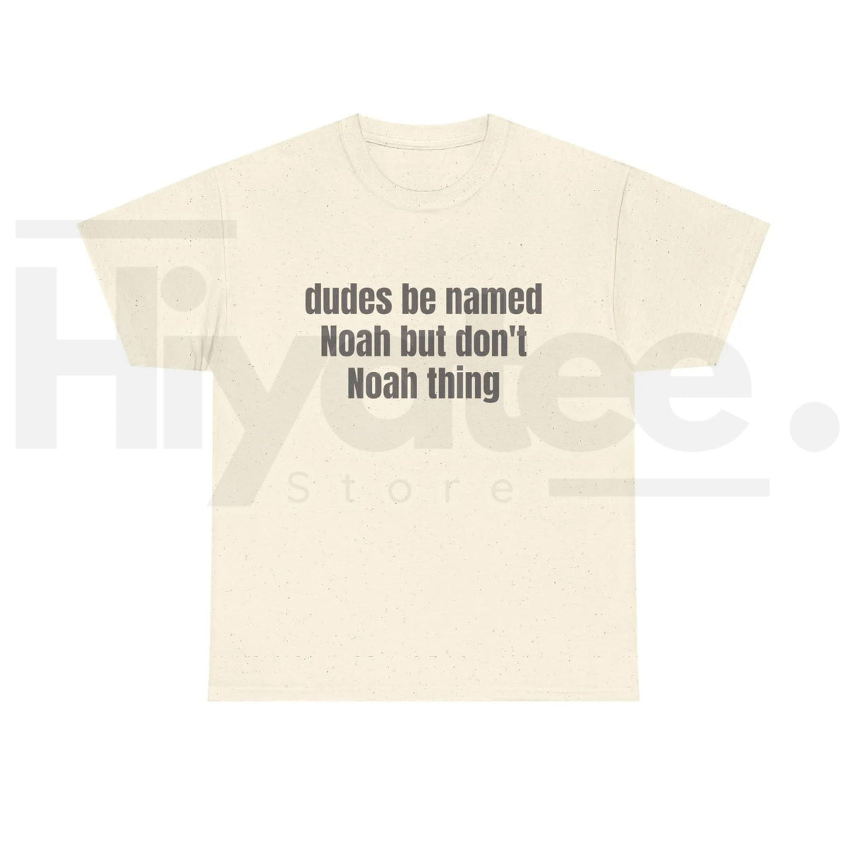 Dudes Be Named Noah But Don't Noah Thing T-Shirt – Funny Sarcastic Name Pun Tee