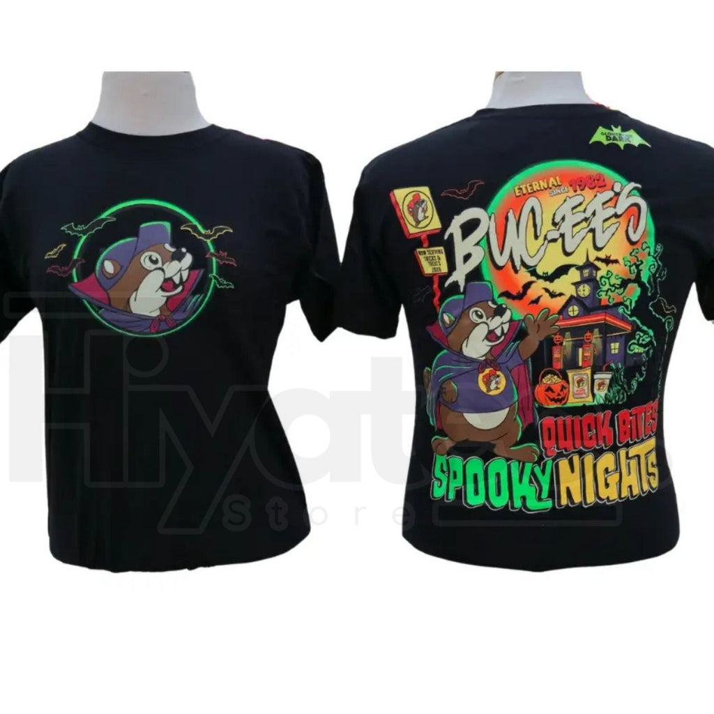 Authentic Buc-ee's 2026 Halloween Glow-In-The-Dark T-Shirt – Soft Cotton Spooky Season Tee