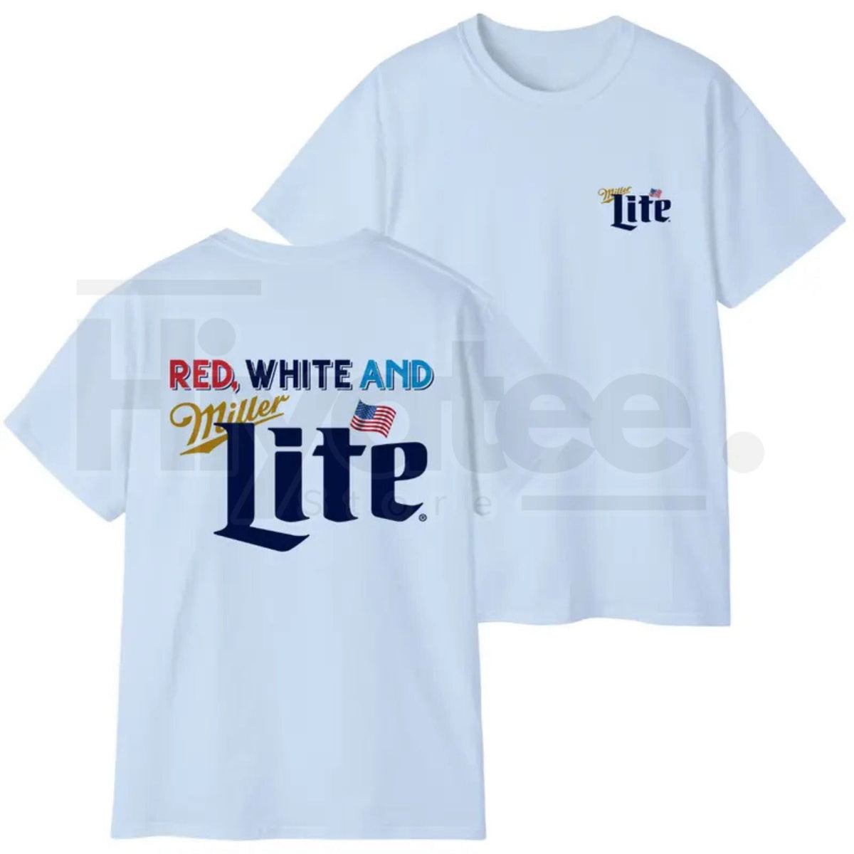 Red White And Lite T-Shirt – Colorful 4th of July America Graphic Tee
