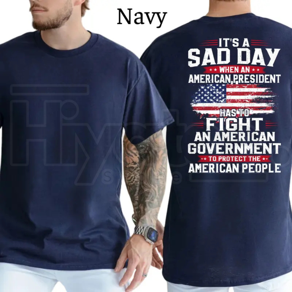 President Fight To Protect The American People T-Shirt – Conservative Political Graphics Tee