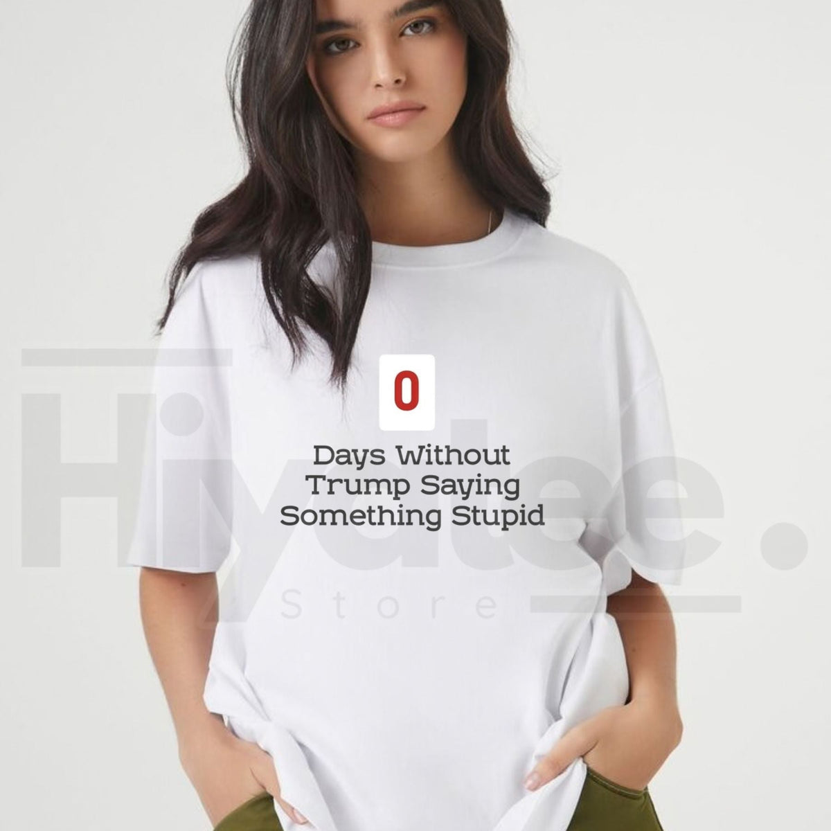 0 Days Without Saying Something Stupid T-Shirt – Funny Sarcastic Political Humor Graphic Tee
