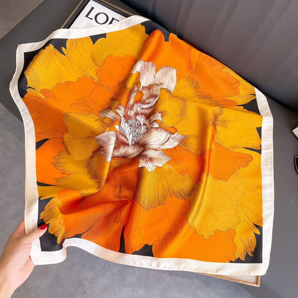 Square Scarf Womens Fashionable Small Neckerchief 70cm