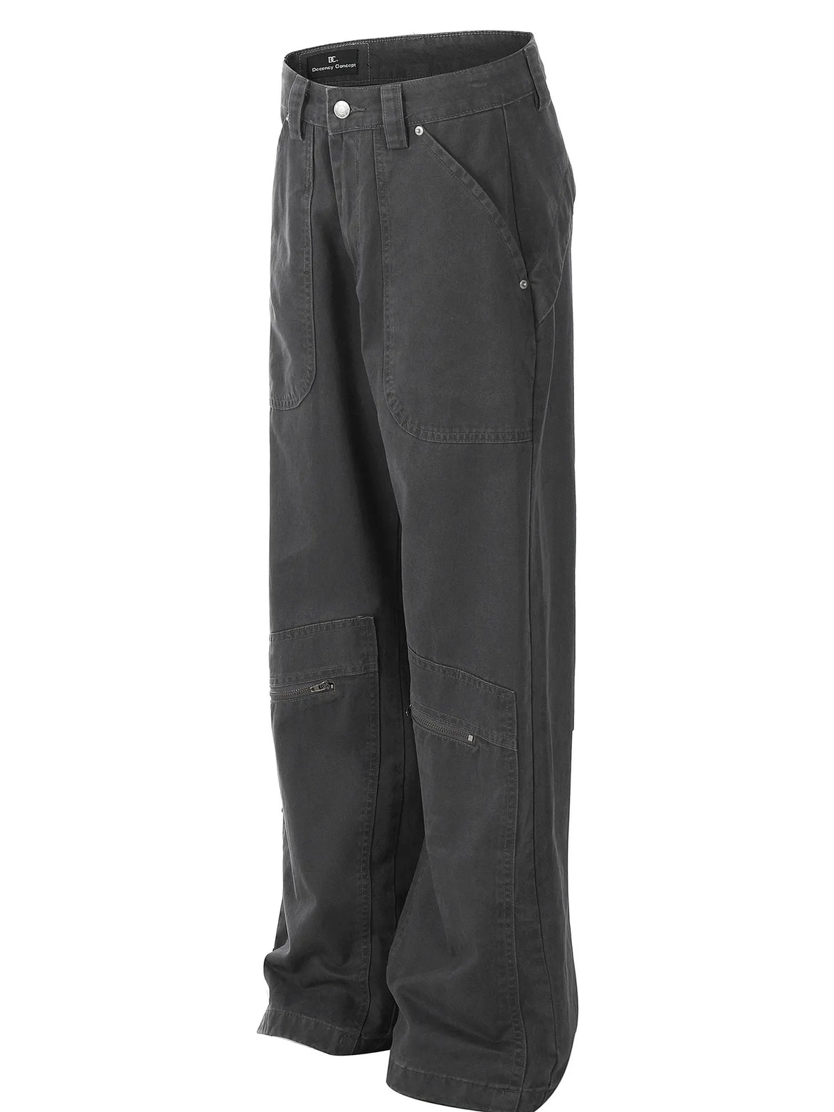 Men's Oversized Wide Leg Jeans with Multiple Pockets
